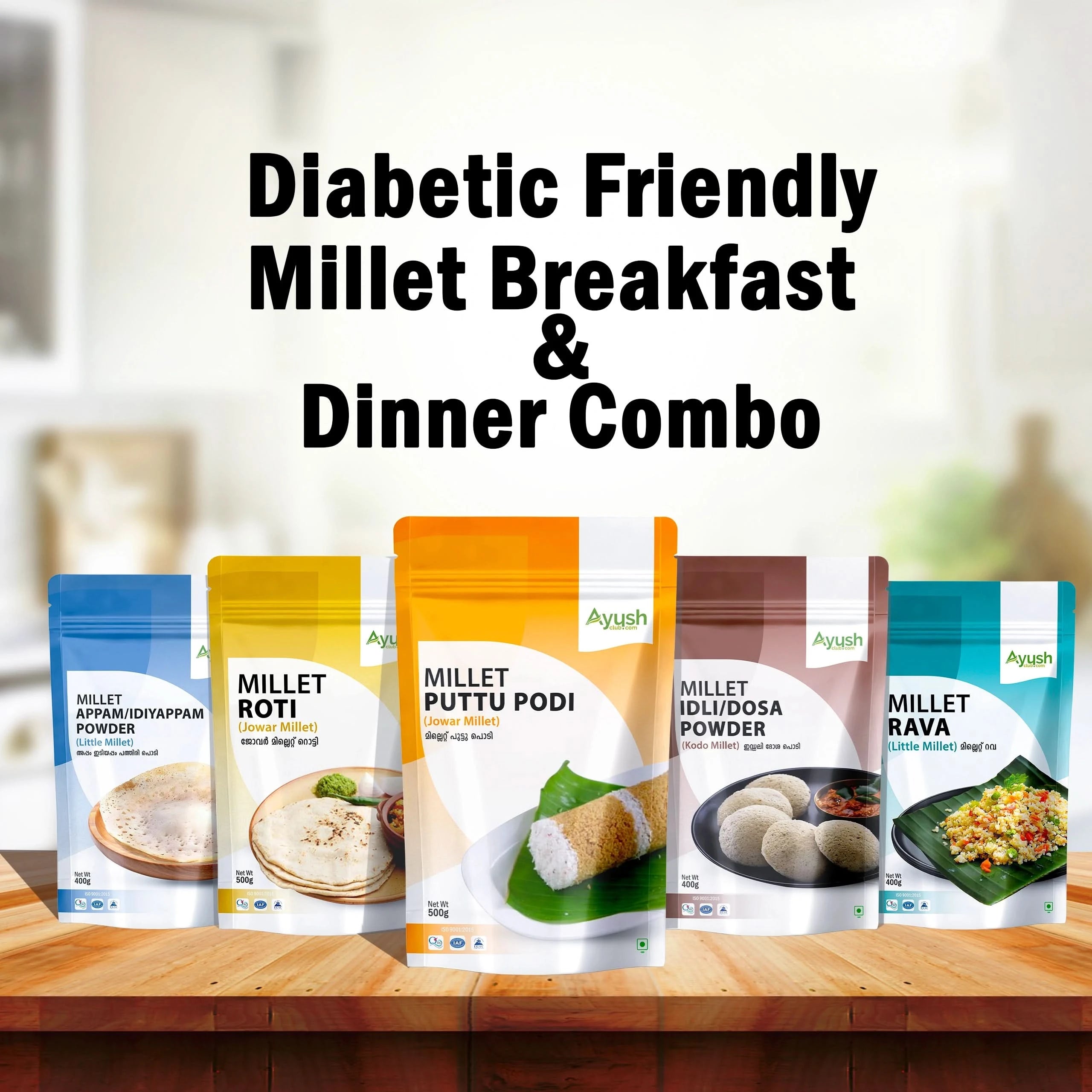 Diabetic-Friendly Breakfast & Dinner Combo