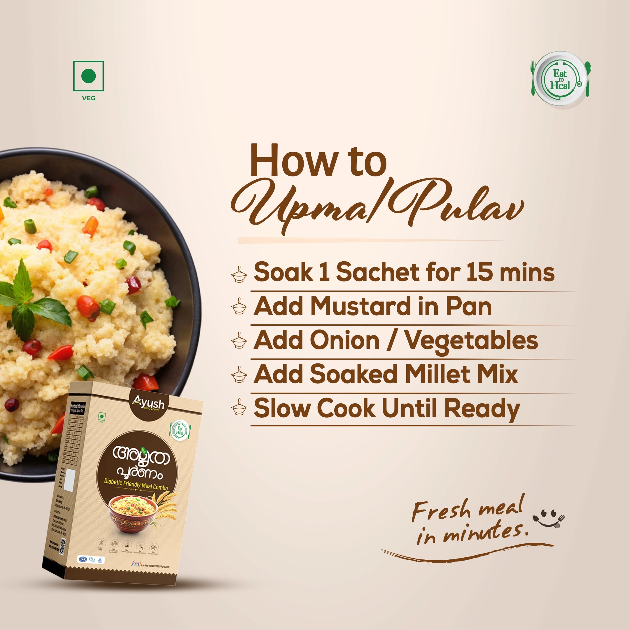 Diet & Diabetic friendly Meal Combo