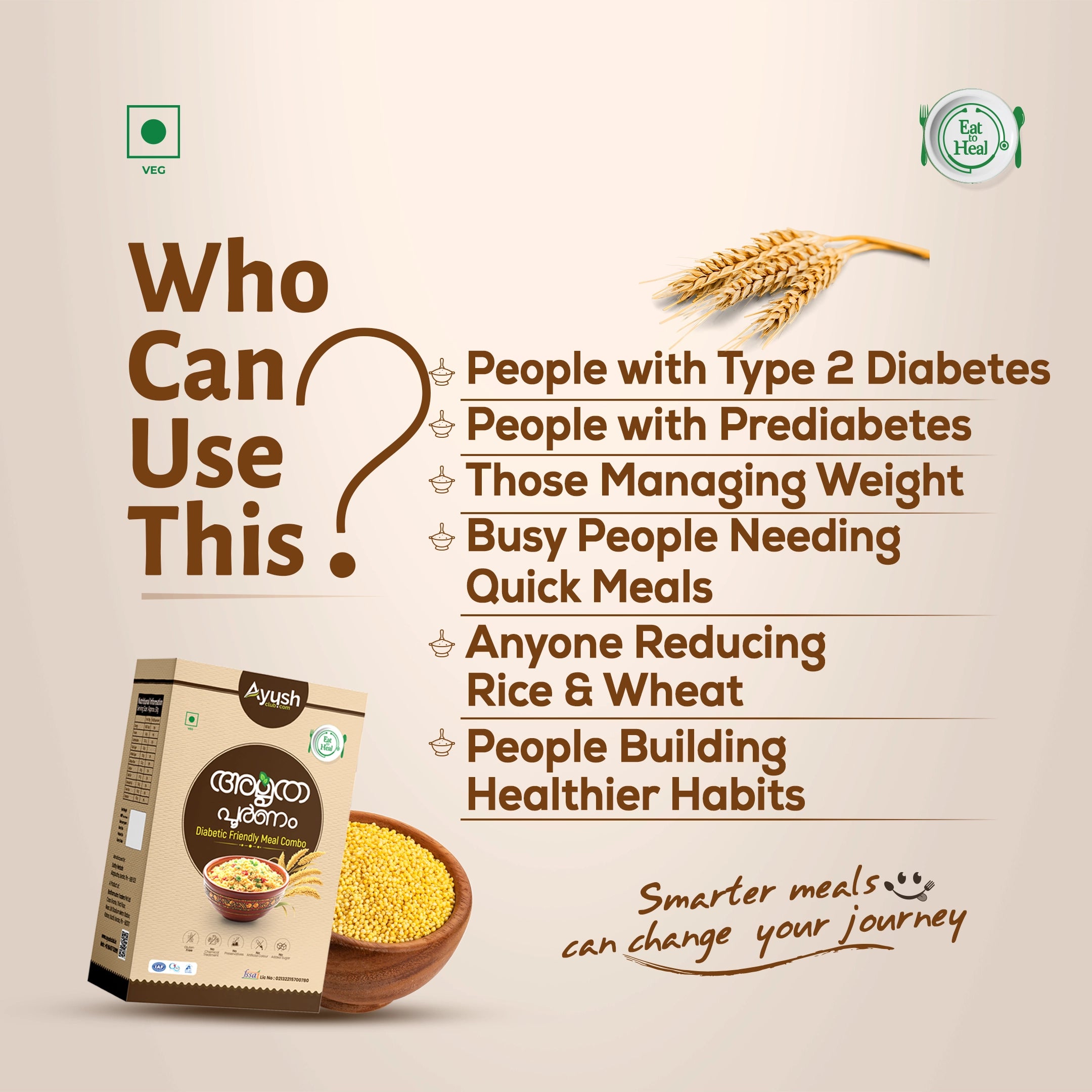 Diet & Diabetic friendly Meal Combo