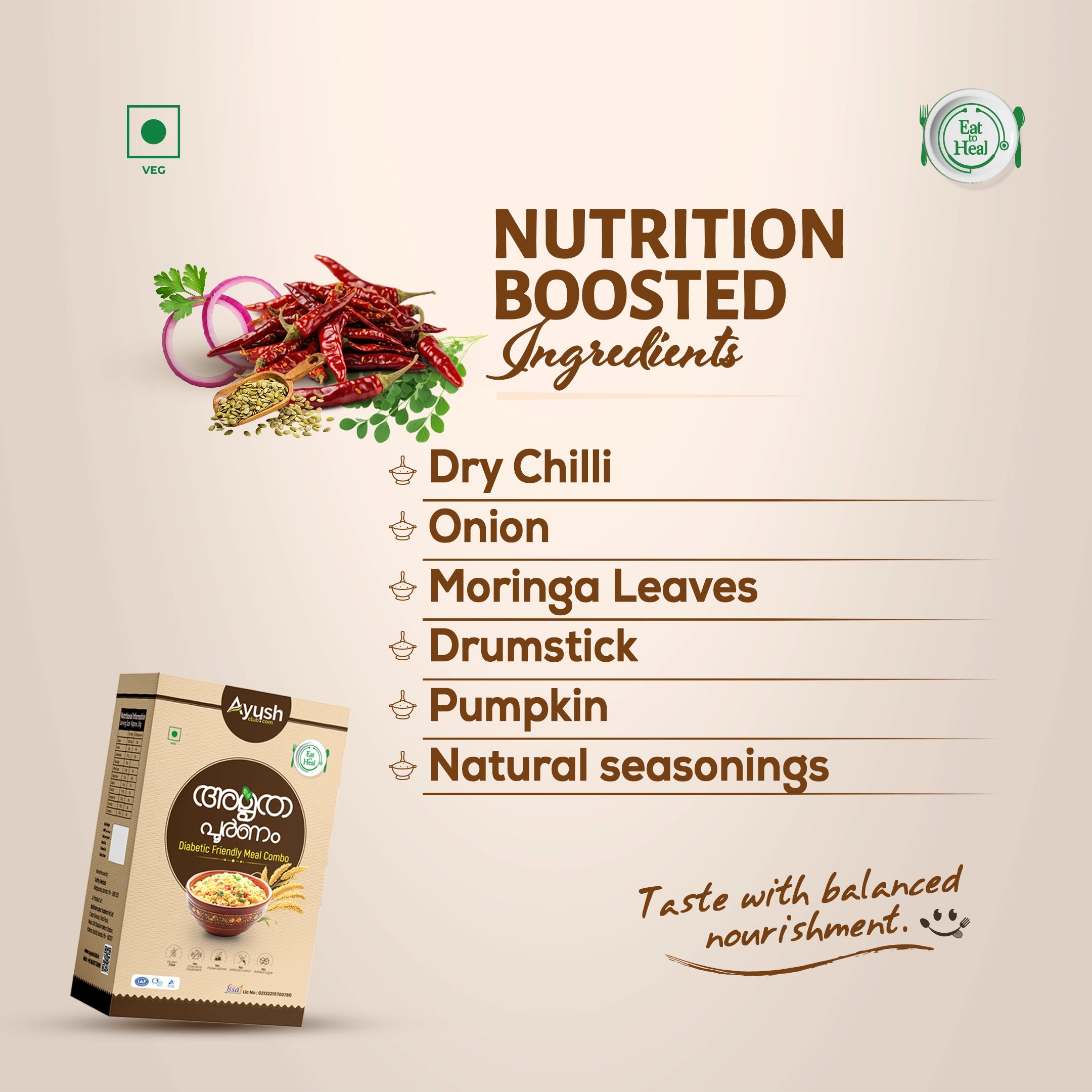 Diet & Diabetic friendly Meal Combo