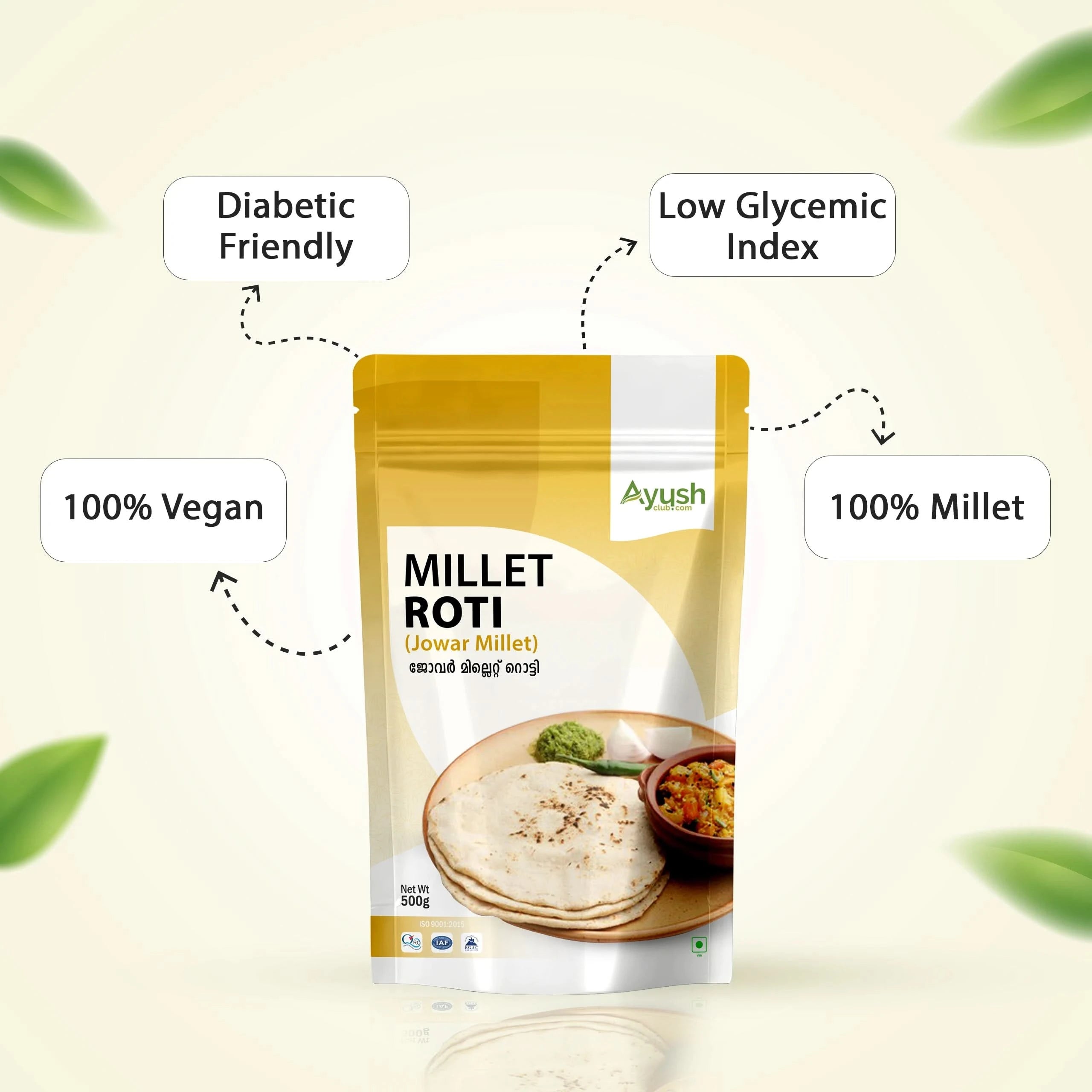 JOWER MILLET ROTI FLOUR - Tasty & Diabetic-Friendly Flatbread Mix