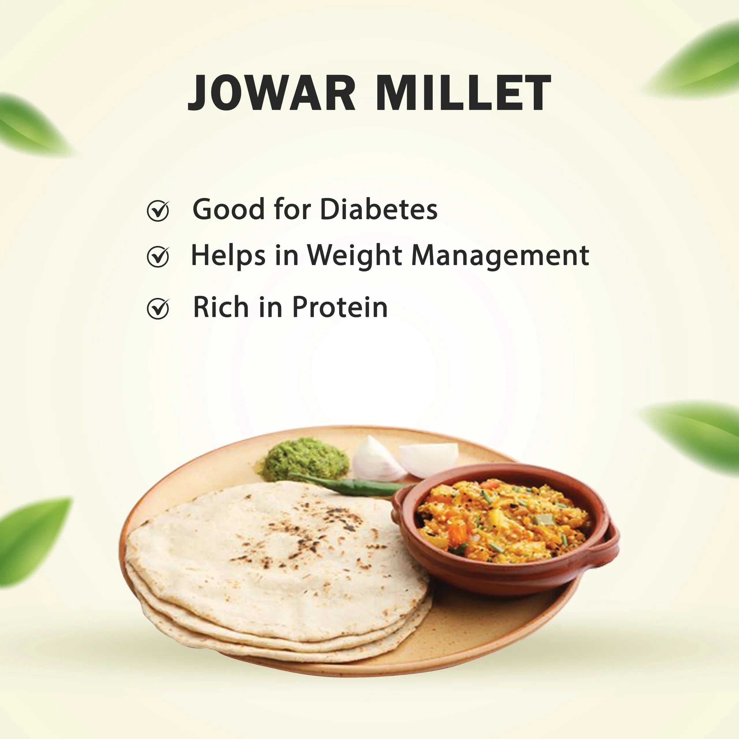 JOWER MILLET ROTI FLOUR - Tasty & Diabetic-Friendly Flatbread Mix