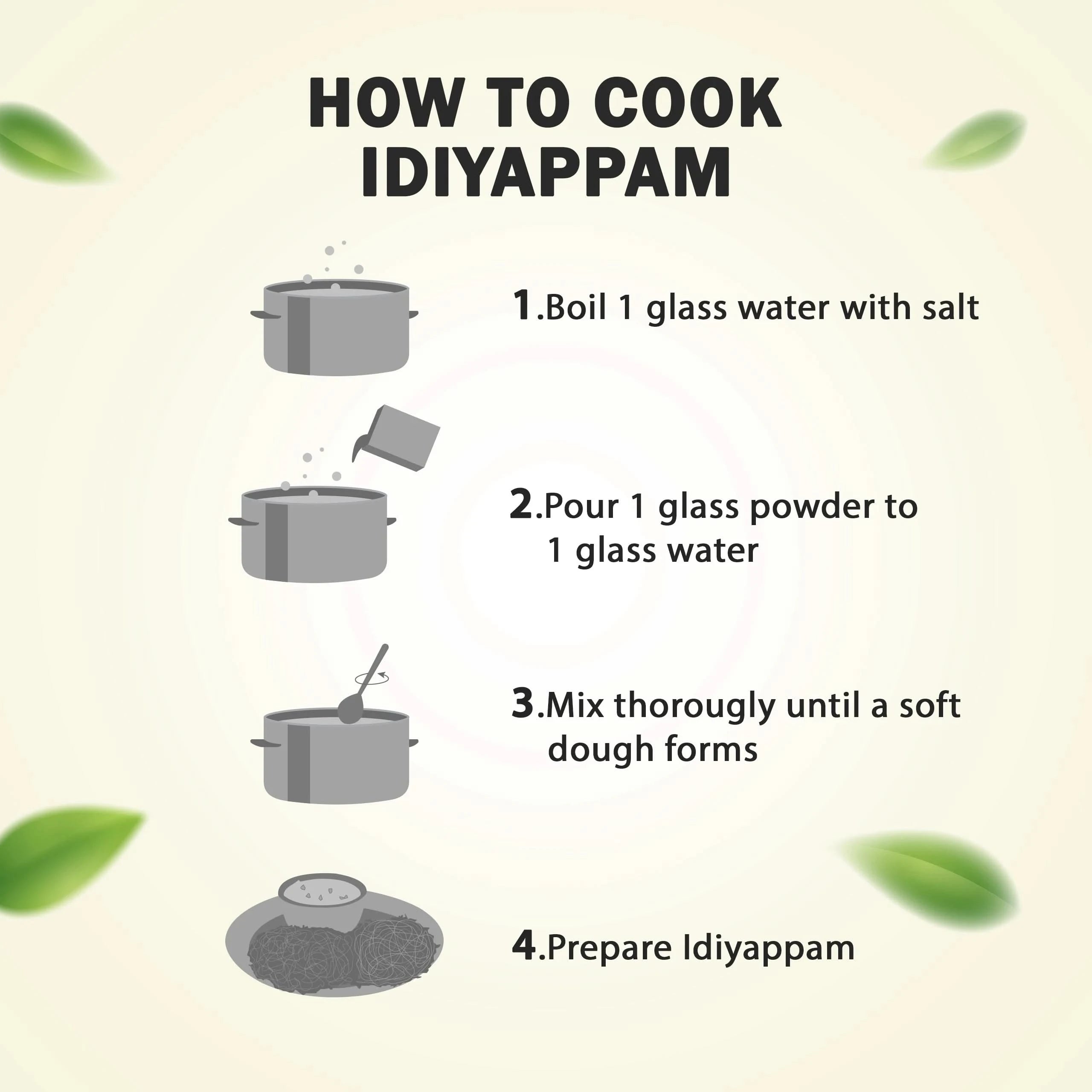 LITTLE MILLET APPAM / IDIYAPPAM POWDER - Soft, Light & Gut-Friendly Traditional Mix